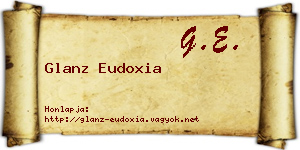 Glanz Eudoxia névjegykártya
